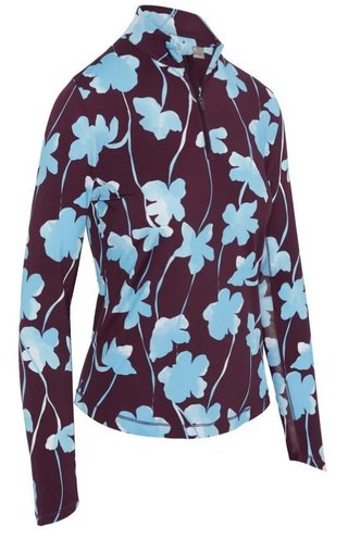 Callaway Stemmed Floral Sun Protection haut femme, potent purple