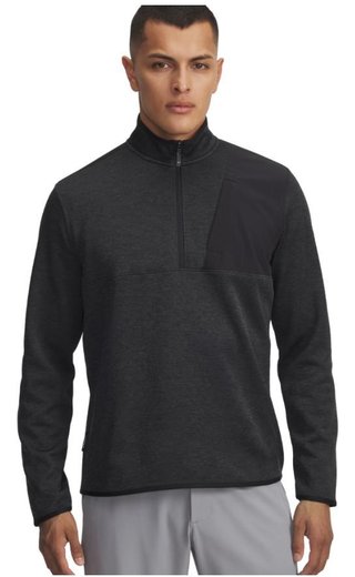 Under Armour Drive SweaterFleece 1/2 Zip sweat homme, noir/anthracite