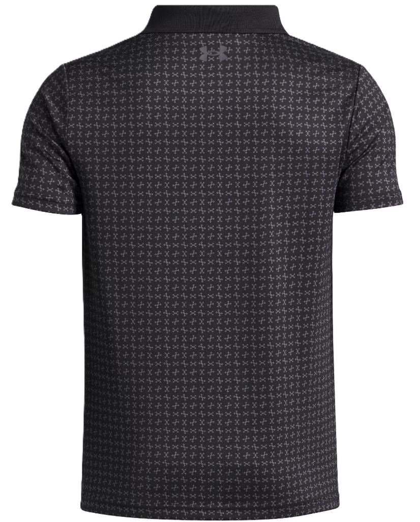 Under Armour Matchplay Printed junior polo, noir/castlerock