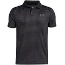 Under Armour Matchplay Printed junior polo, noir/castlerock