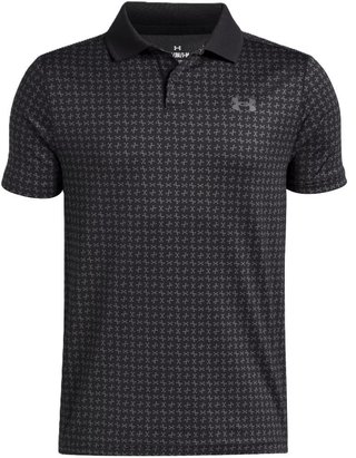 Under Armour Matchplay Printed junior polo, noir/castlerock