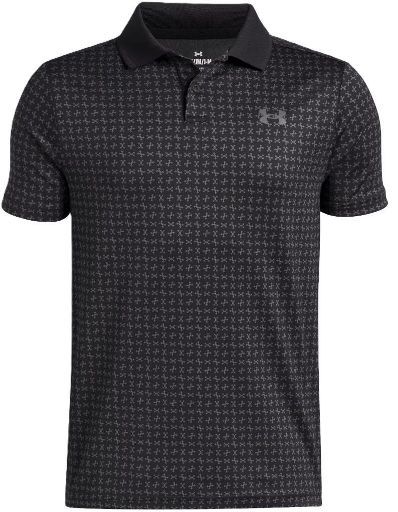 Under Armour Matchplay Printed junior polo, noir/castlerock