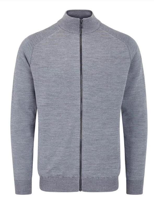 PING Murphy Lined full zip pull homme, french grey marl