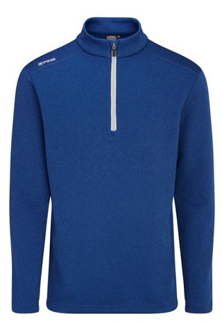 PING Ramsey half zip ribbed fleece pullover homme, inky marl