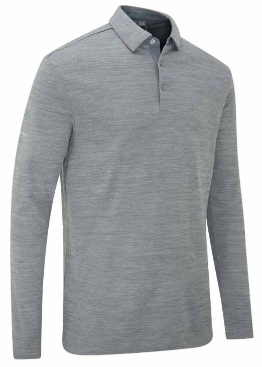 PING Creek manches longues polo homme, rock melange