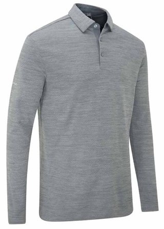 PING Creek manches longues polo homme, rock melange