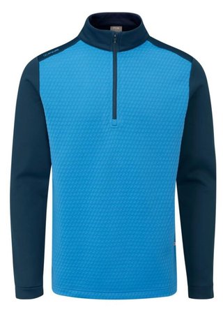 PING Nolan Quarter Zip Fleece sweat homme, tidal blue/navy