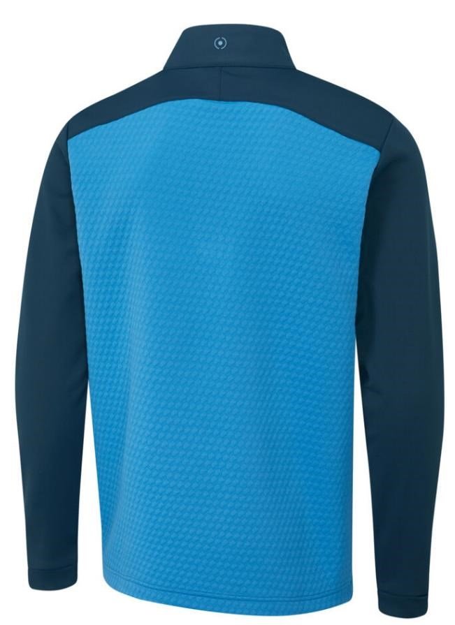 PING Nolan Quarter Zip Fleece sweat homme, tidal blue/navy