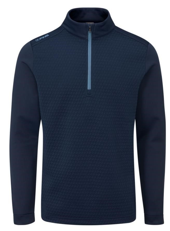 PING Nolan Quarter Zip Fleece sweat homme, navy