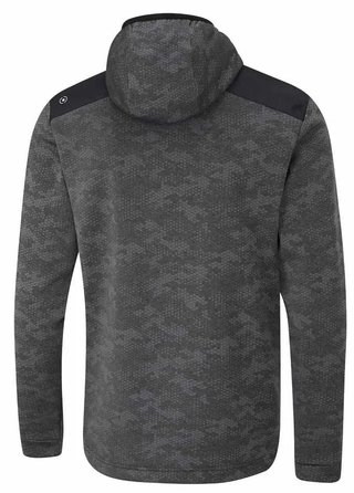 PING Nexa Hooded half zip fleece sweat homme, noir