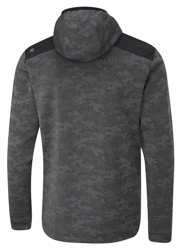 PING Nexa Hooded half zip fleece sweat homme, noir