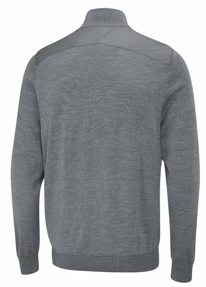 PING Connell Hybrid quarter-zip pull homme, french grey marl
