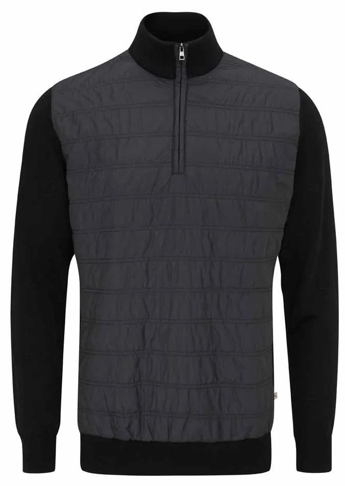 PING Connell Hybrid quarter-zip pull homme, noir