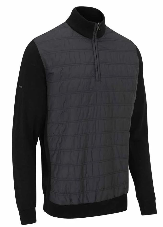PING Connell Hybrid quarter-zip pull homme, noir