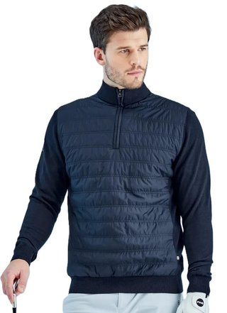 PING Connell Hybrid quarter-zip pull homme, marine
