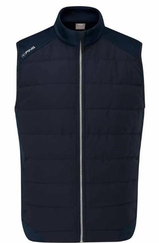 PING Aiden Hybrid fleece gilet homme, bleu marine