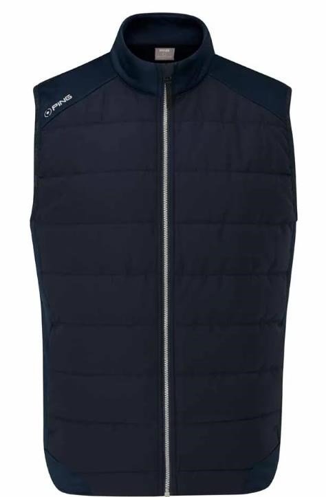 PING Aiden Hybrid fleece gilet homme, bleu marine