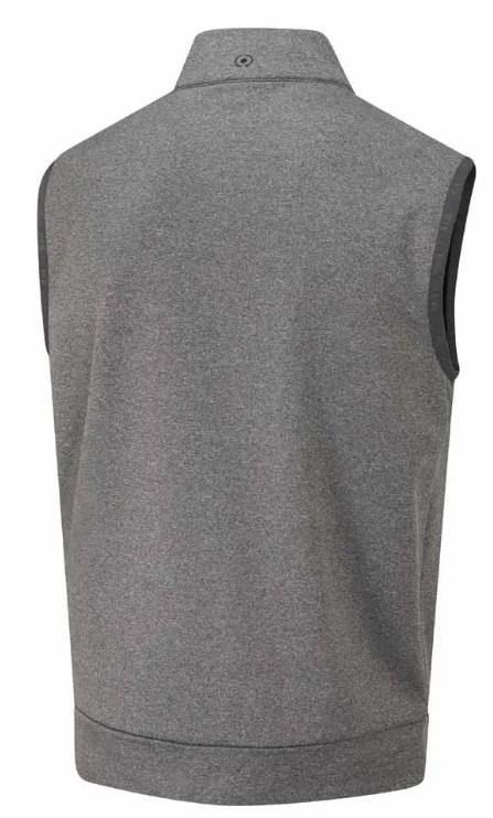 PING Aiden Hybrid Fleece gilet homme, asphalt marl/noir