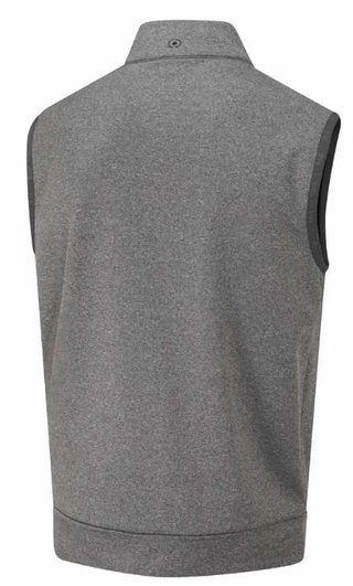 PING Aiden Hybrid Fleece gilet homme, asphalt marl/noir