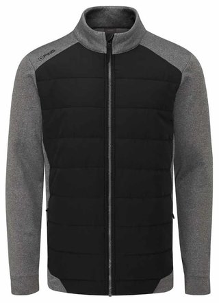 PING Aiden Hybrid fleece veste homme, asphalt marl/noir