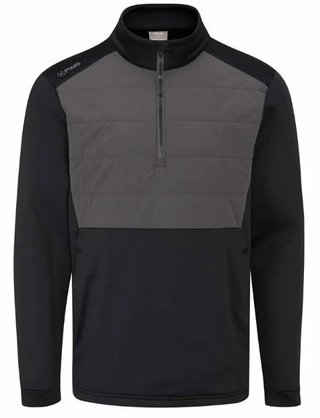 PING Astbury fleece veste homme, noir/asphalte
