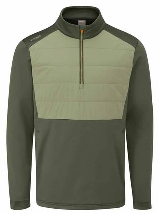 PING Astbury fleece veste homme, dark olive/lichen