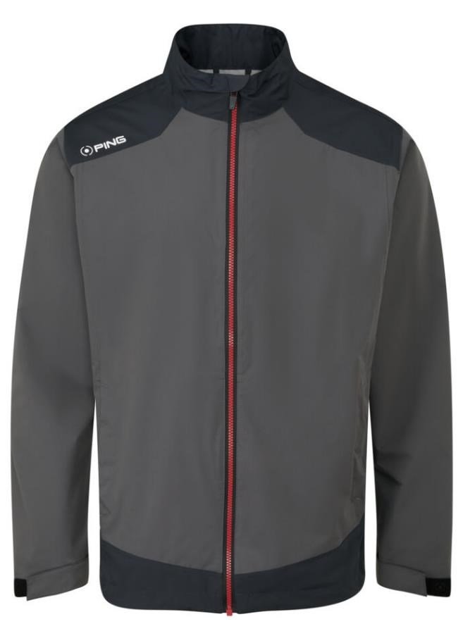 PING AquaDrive veste imperméable homme, asphalte/noir