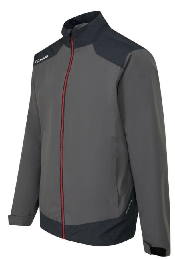 PING AquaDrive veste imperméable homme, asphalte/noir