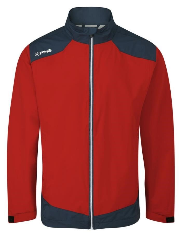 PING AquaDrive veste imperméable homme, classic red/oxford blue