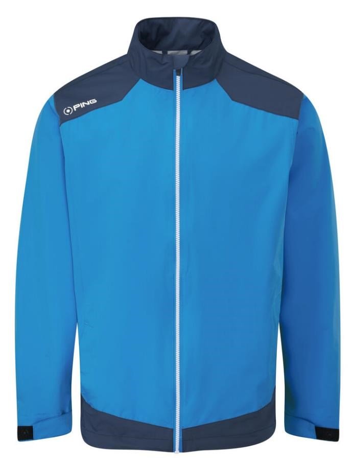 PING AquaDrive veste imperméable homme, brilliant blue/oxford blue
