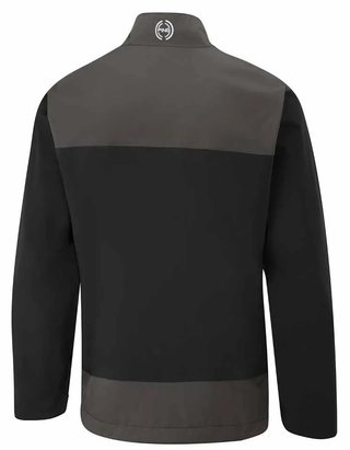 PING AquaDrive veste imperméable homme demi-zip, noir/asphalte