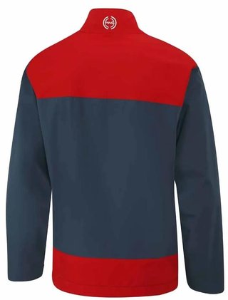PING AquaDrive Half-Zip veste imperméable homme, oxford blue/classic red
