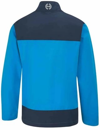 PING AquaDrive veste imperméable homme demi-zip, brilliant blue/oxford blue