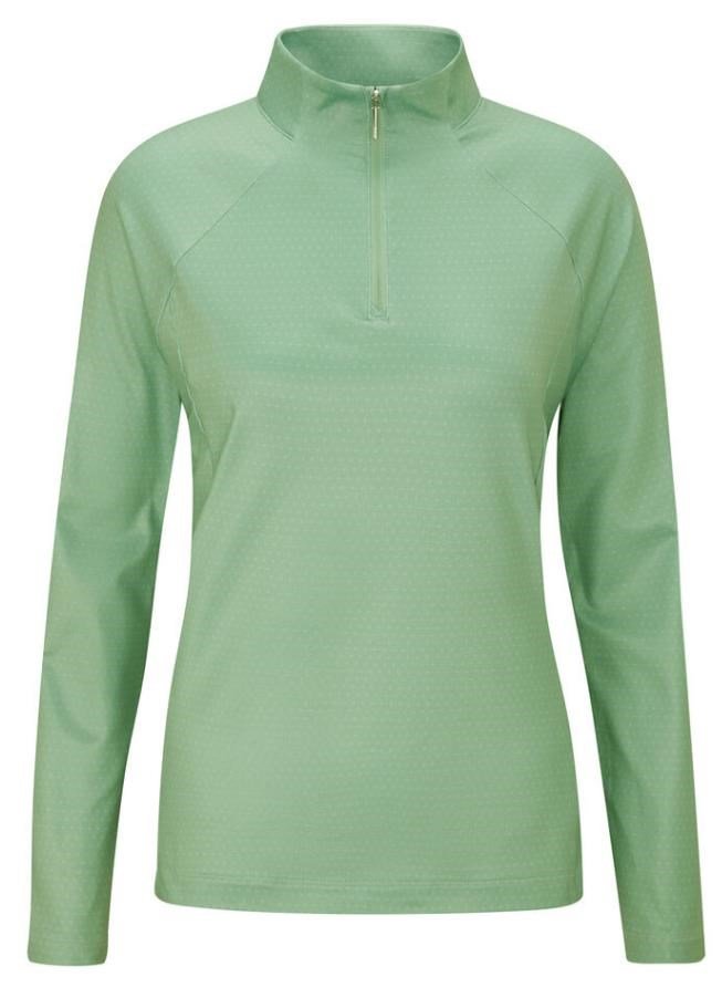 PING Jasmine Printed haut femme à manches longues, eucalyptus multi