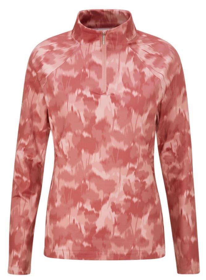PING Jasmine Printed Long Sleeve top femme, rose multi