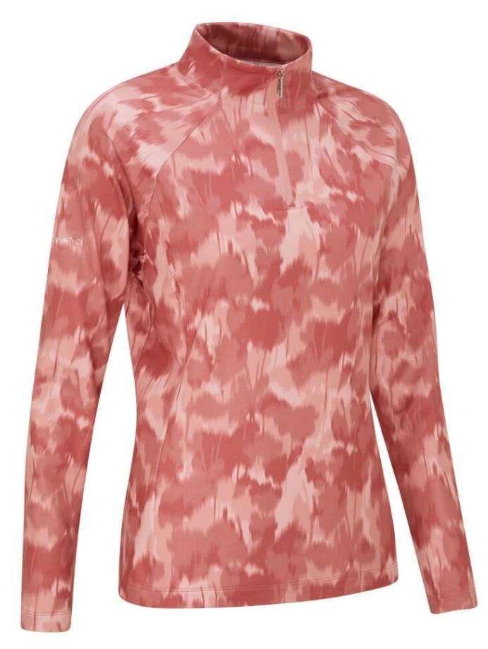 PING Jasmine Printed Long Sleeve top femme, rose multi