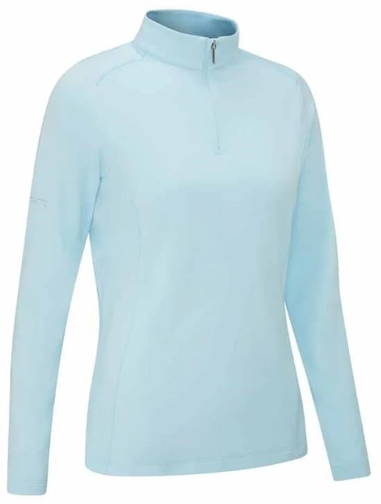 PING Aveline Half Zip sweat à manches longues femme, crystal blue