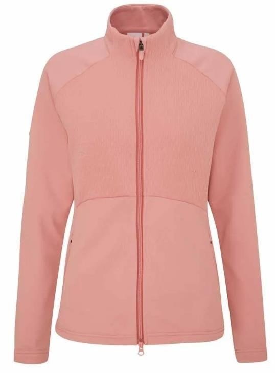 PING Catherine Full Zip Fleece sweat femme, rose sourd