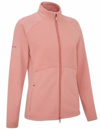 PING Catherine Full Zip Fleece sweat femme, rose sourd