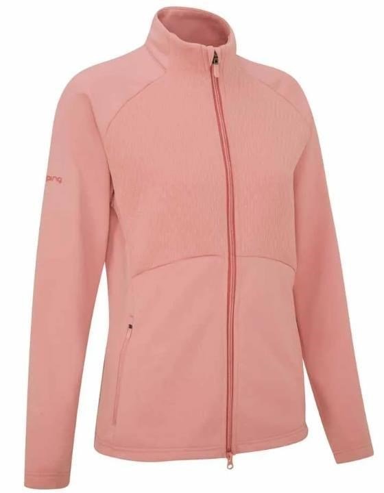 PING Catherine Full Zip Fleece sweat femme, rose sourd