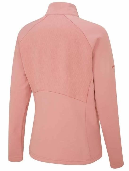 PING Catherine Full Zip Fleece sweat femme, rose sourd