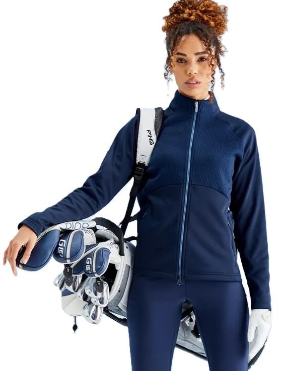 PING Catherine Full Zip Fleece sweat femme, marine