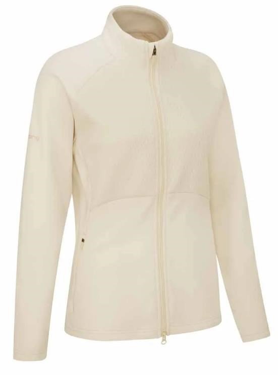 PING Catherine Full Zip Fleece sweat femme, chalk