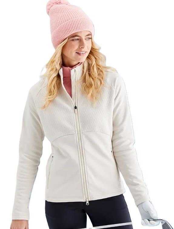 PING Catherine Full Zip Fleece sweat femme, chalk