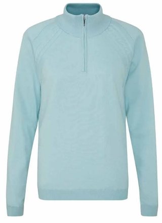 PING Melodie Half-zip lined pull femme zippé doublé, opal