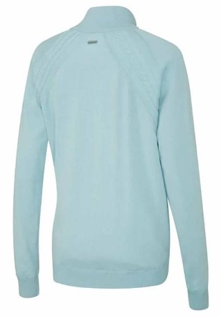 PING Melodie Half-zip lined pull femme zippé doublé, opal