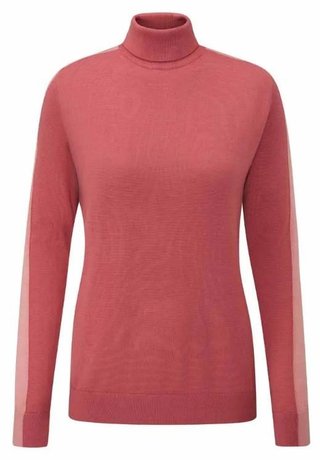 PING Lockett Roll neck pull femme, rose/rose atténué