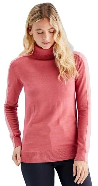 PING Lockett Roll neck pull femme, rose/rose atténué