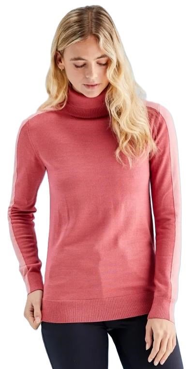 PING Lockett Roll neck pull femme, rose/rose atténué