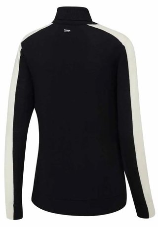 PING Lockett Roll neck pull femme, noir/chalk